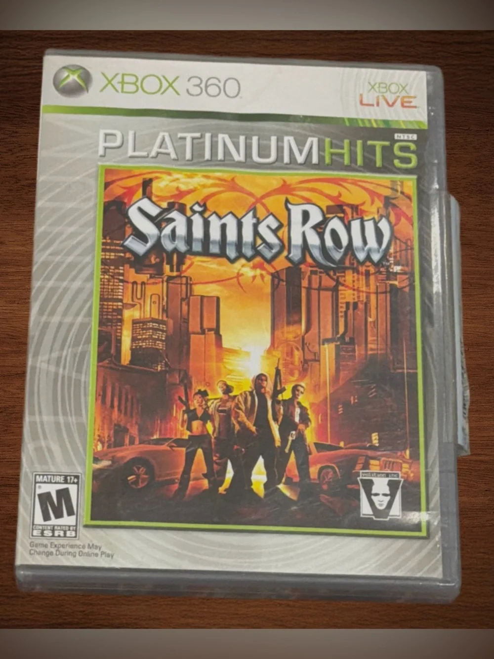 XBOX 360 PLATINUM HITS SAINTS ROW.XBOX LIVE